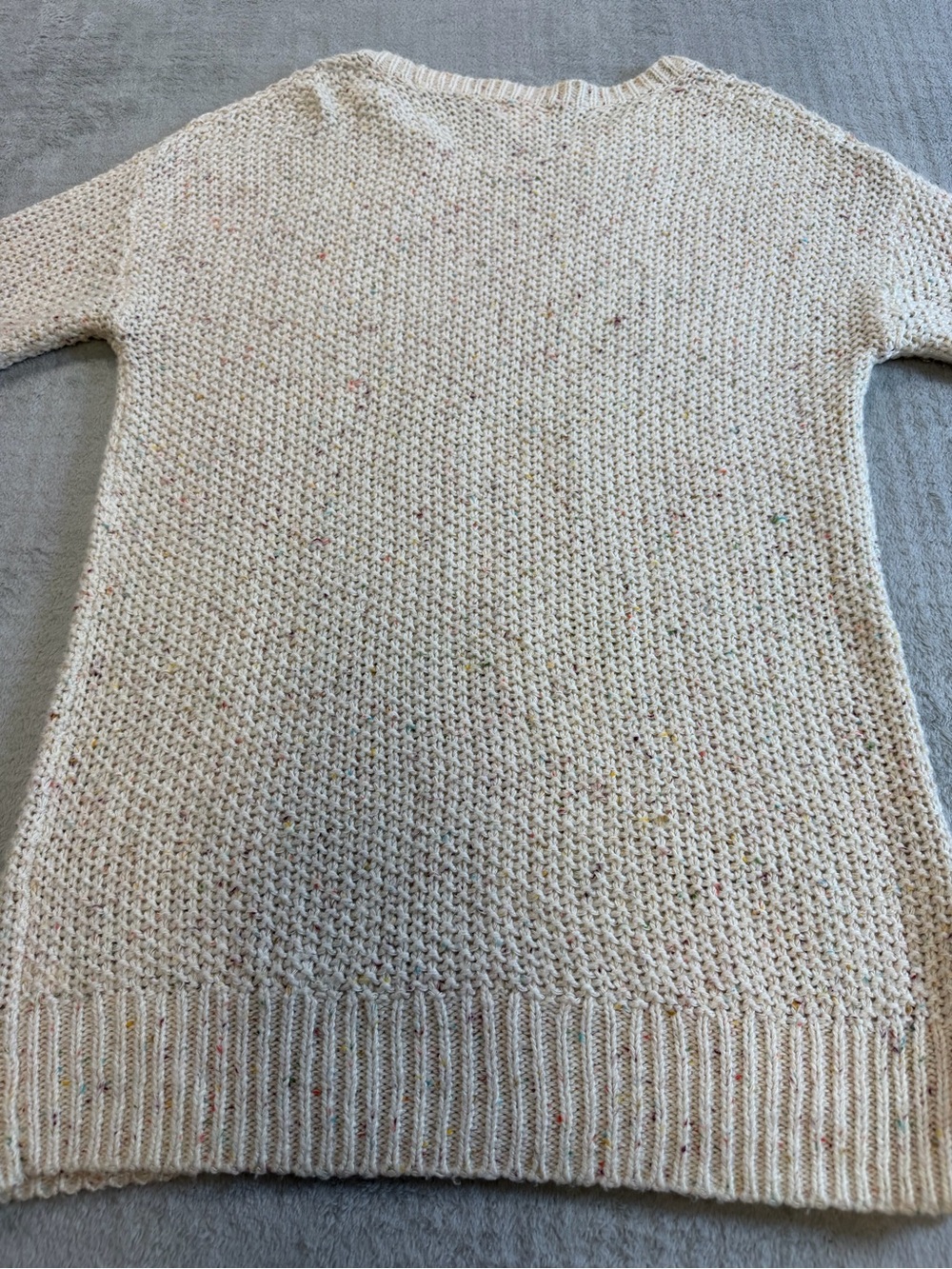 Mossimo Cream Confetti Knit Cozy Sweater Medium